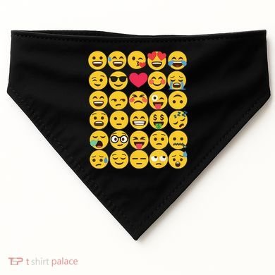 Emoticon Set USA-Made Doggie Bandana