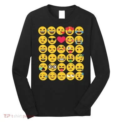 Emoticon Set Long Sleeve Shirt