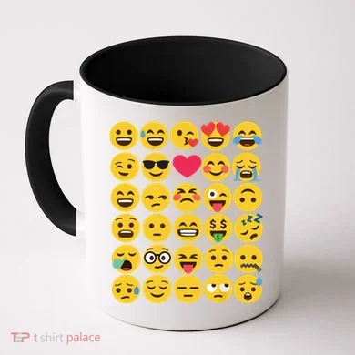 Emoticon Set Coffee Mug