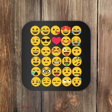 Emoticon Set Coaster