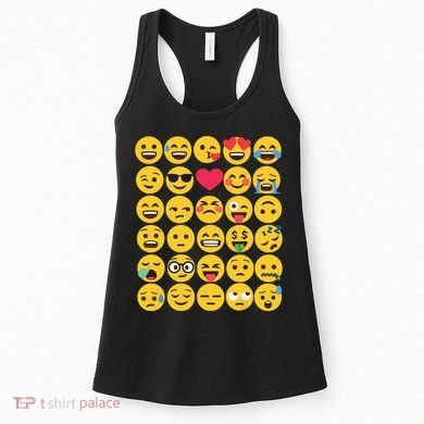 Emoticon Set Women's Tank Top
