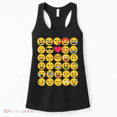 Emoticon Set Women's Tank Top