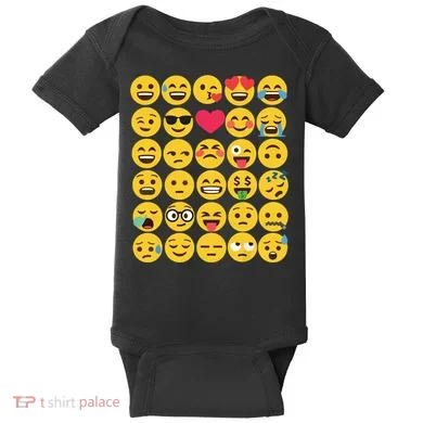 Emoticon Set Baby Bodysuit