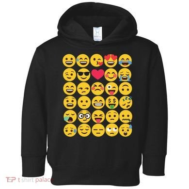 Emoticon Set Toddler Hoodie