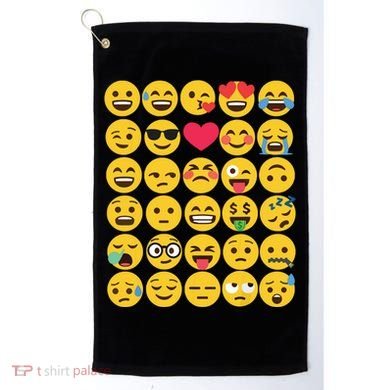 Emoticon Set Golf Towel