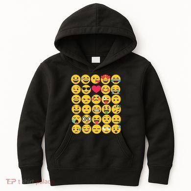 Emoticon Set Kids Hoodie