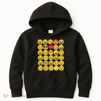 Emoticon Set Kids Hoodie