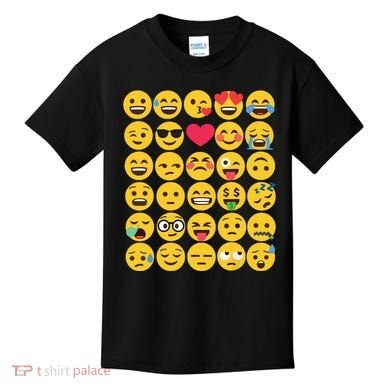 Emoticon Set Kids T-Shirt