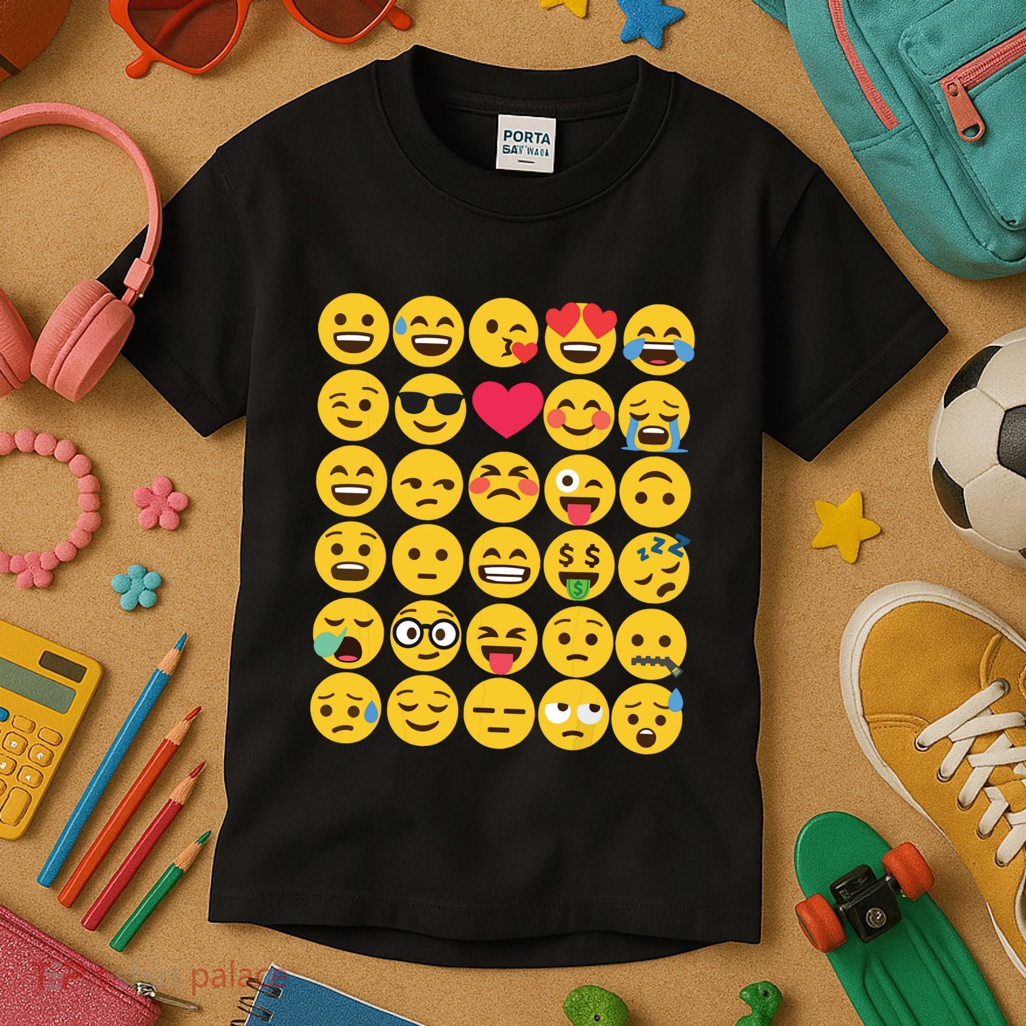 Emoticon Set Kids T-Shirt