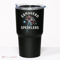 Ermahgerd Sperklers Funny 4th Of July Fireworks Sparklers Gift Tumbler thumb 0