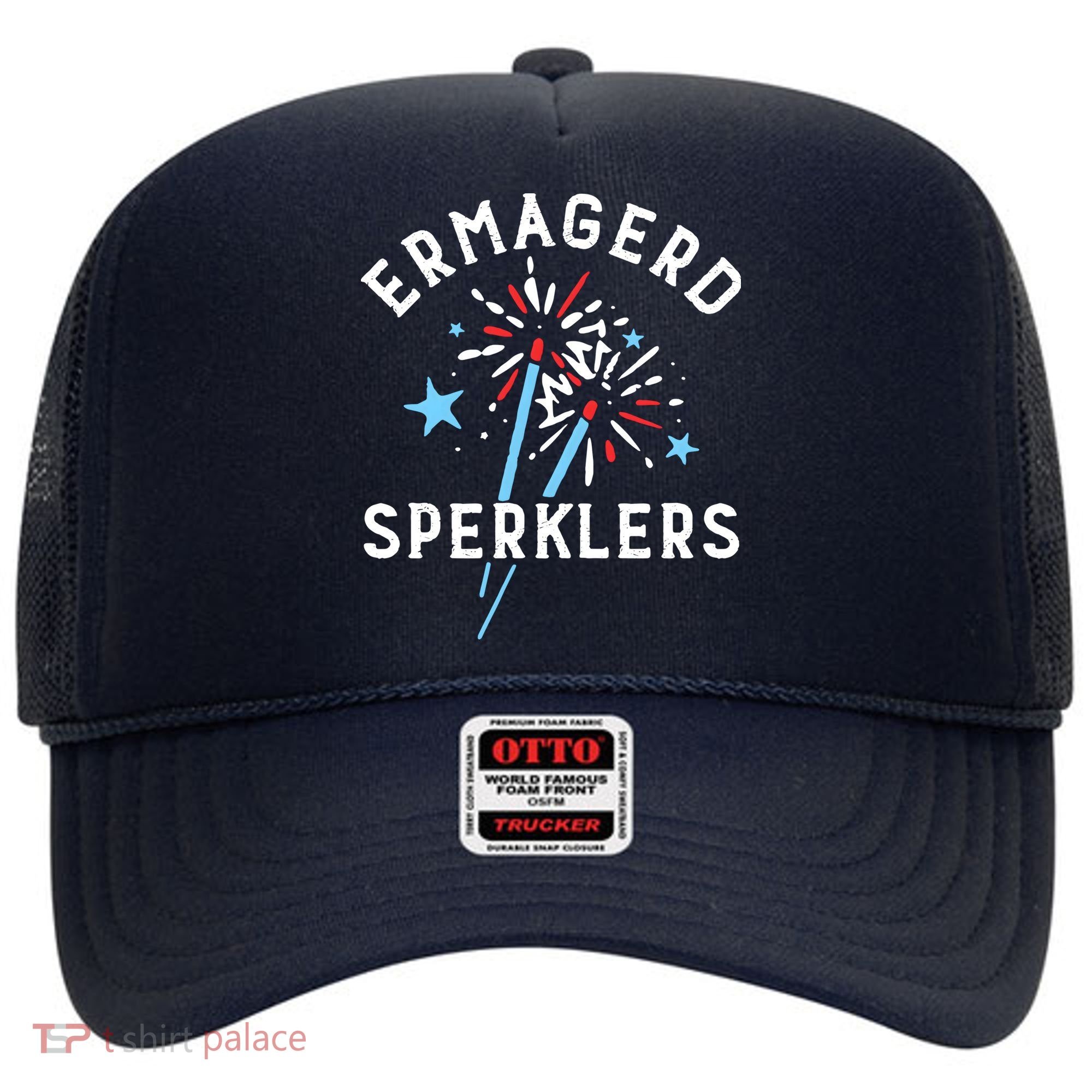 Ermahgerd Sperklers Funny 4th Of July Fireworks Sparklers Gift Hat
