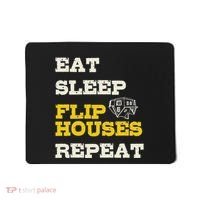 Eat Sleep Flip Houses Repeat Funny Real Estate Investor Mousepad thumb 0
