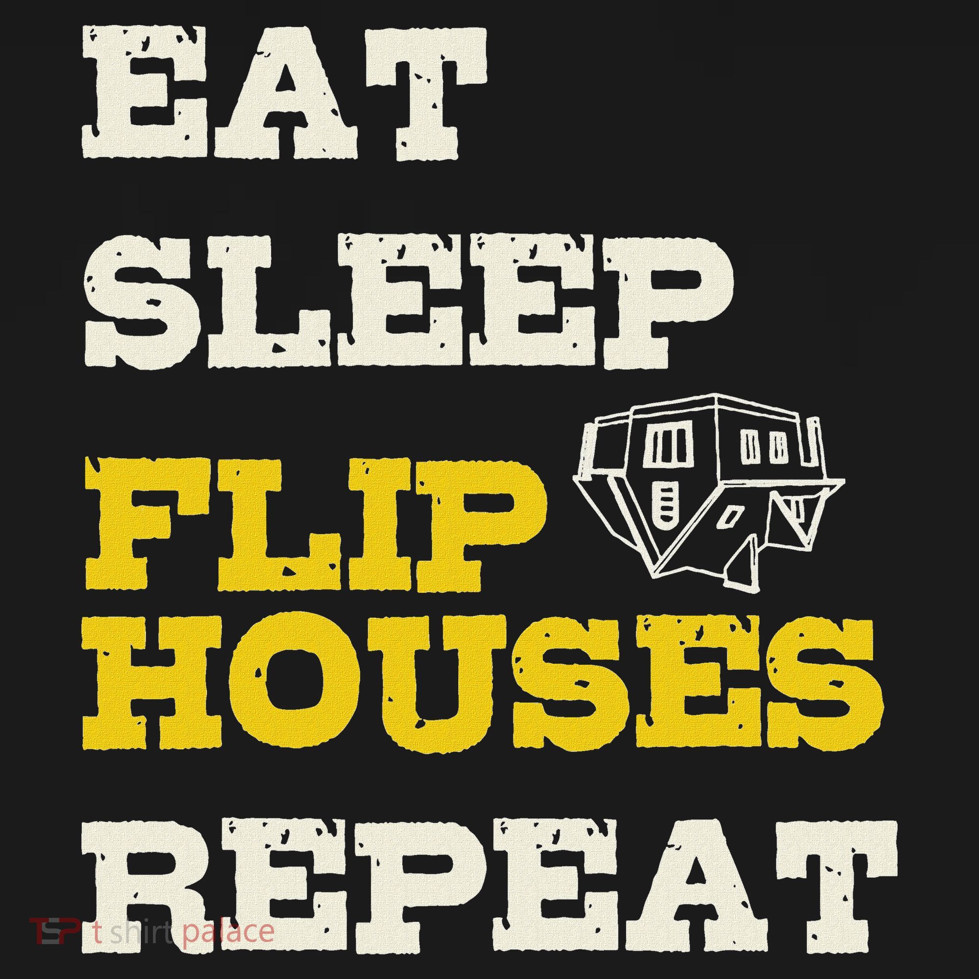 Eat Sleep Flip Houses Repeat Funny Real Estate Investor Mousepad