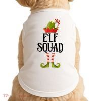 Elf Squad Festive Christmas Holiday Doggie Tank thumb 0
