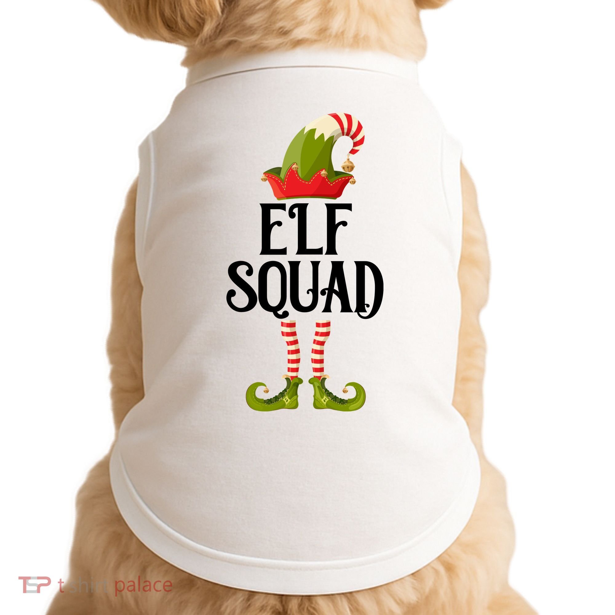 Elf Squad Festive Christmas Holiday Doggie Tank