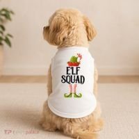 Elf Squad Festive Christmas Holiday Doggie Tank thumb 2