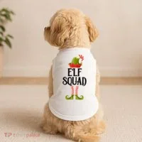 Elf Squad Festive Christmas Holiday Doggie Tank thumb 2