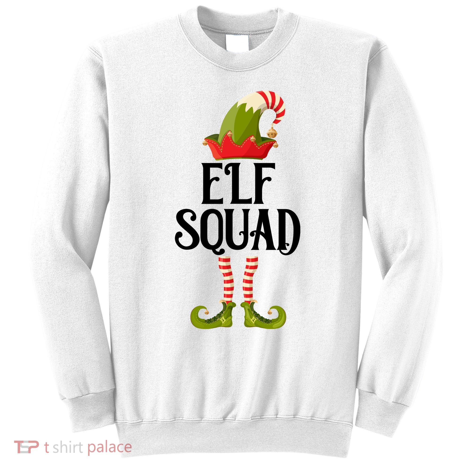 Elf Squad Festive Christmas Holiday Sweatshirt