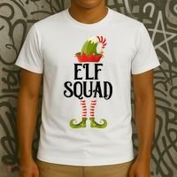 Elf Squad Festive Christmas Holiday T-Shirt thumb 3