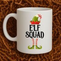 Elf Squad Festive Christmas Holiday Coffee Mug thumb 2