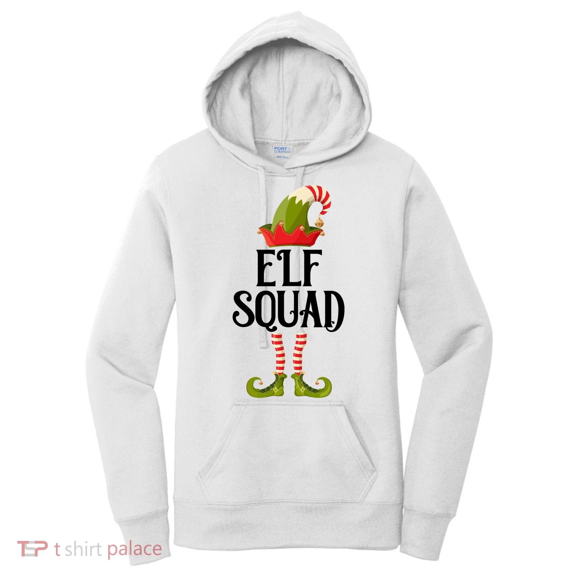 Elf Squad Festive Christmas Holiday Women's Hoodie