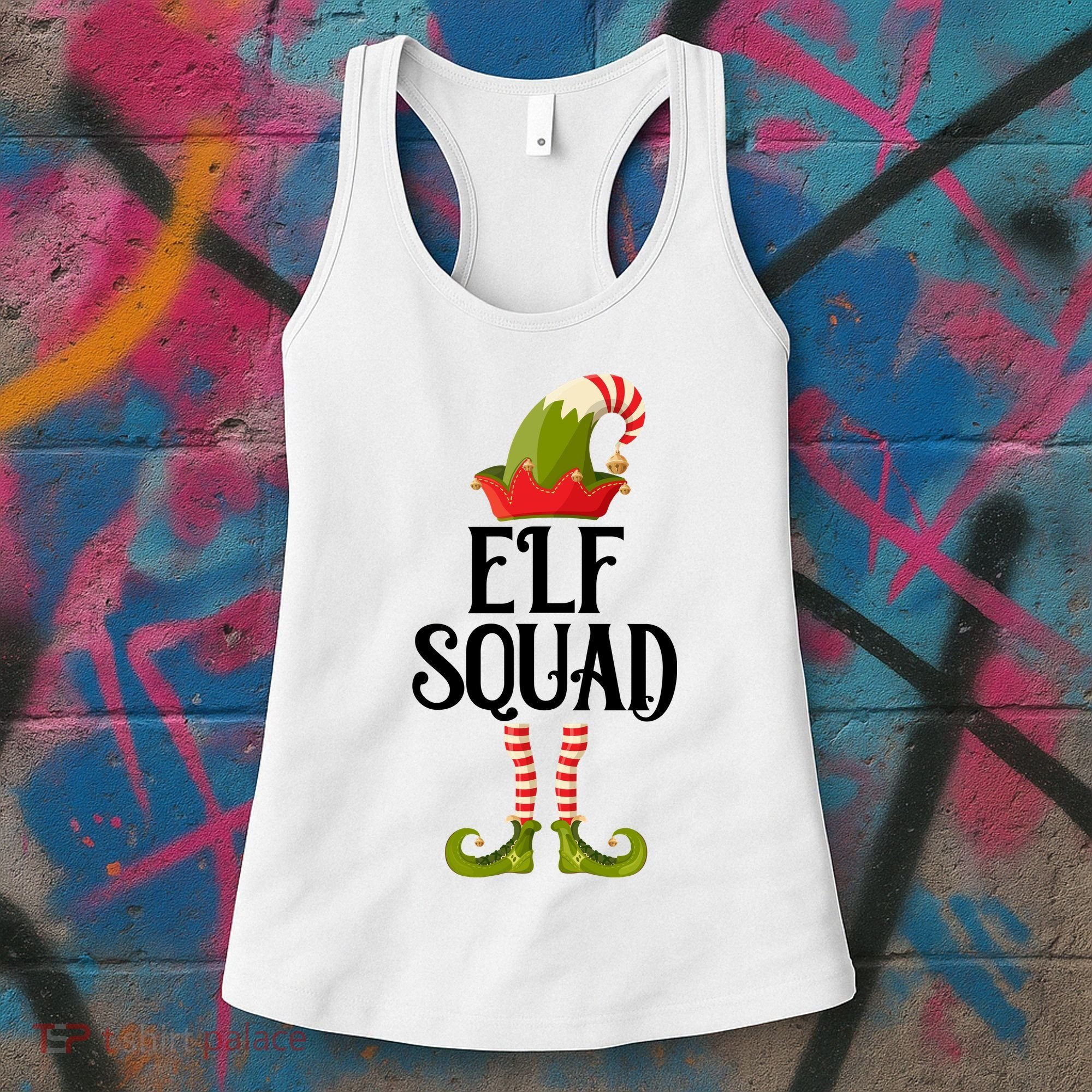Elf Squad Festive Christmas Holiday Women's Tank Top