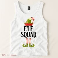 Elf Squad Festive Christmas Holiday Tank Top thumb 2