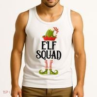 Elf Squad Festive Christmas Holiday Tank Top thumb 3