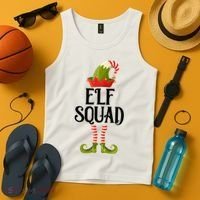 Elf Squad Festive Christmas Holiday Tank Top thumb 4