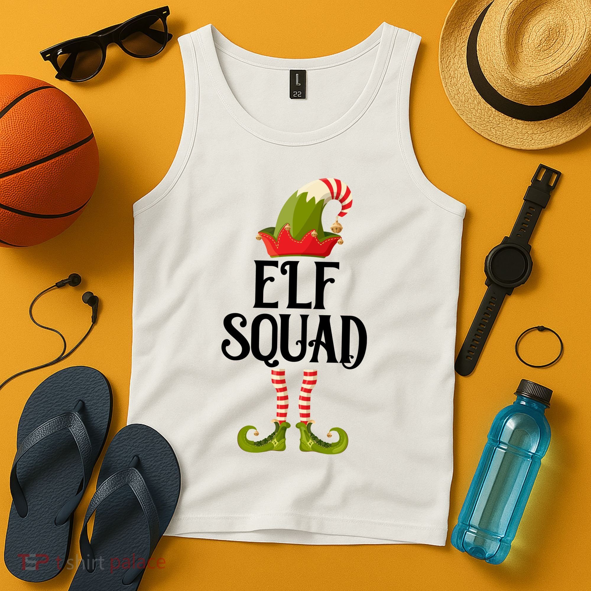 Elf Squad Festive Christmas Holiday Tank Top
