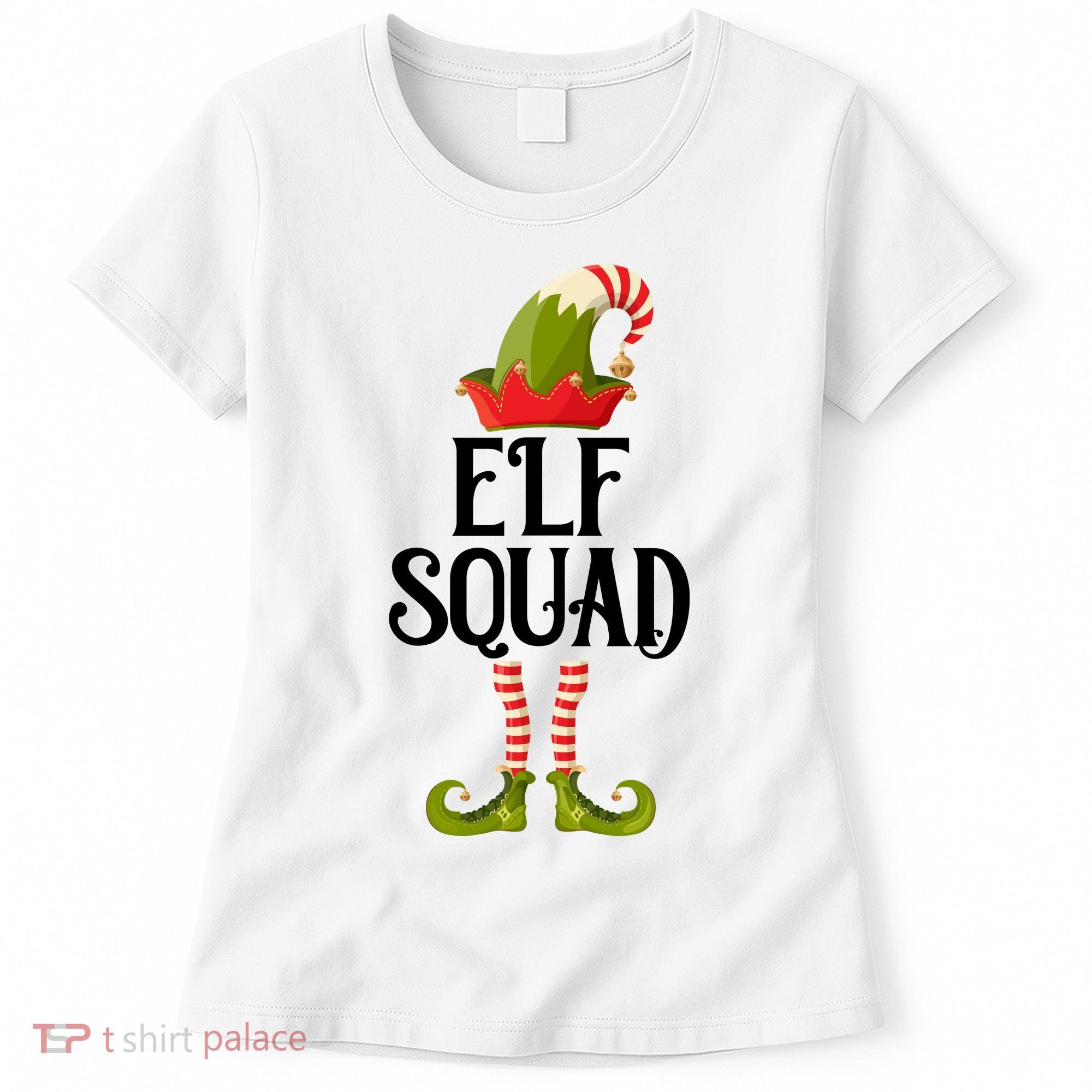 Elf Squad Festive Christmas Holiday Women's T-Shirt