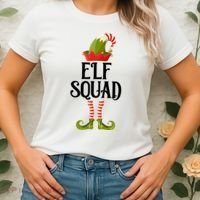 Elf Squad Festive Christmas Holiday Women's T-Shirt thumb 2