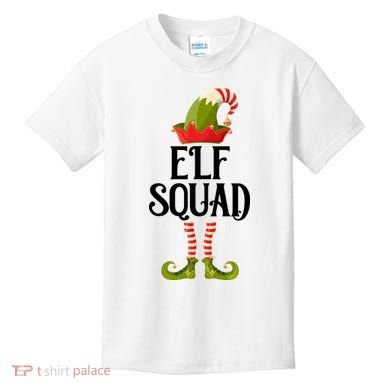 Elf Squad Festive Christmas Holiday Kids T-Shirt