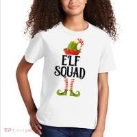 Elf Squad Festive Christmas Holiday Kids T-Shirt thumb 2