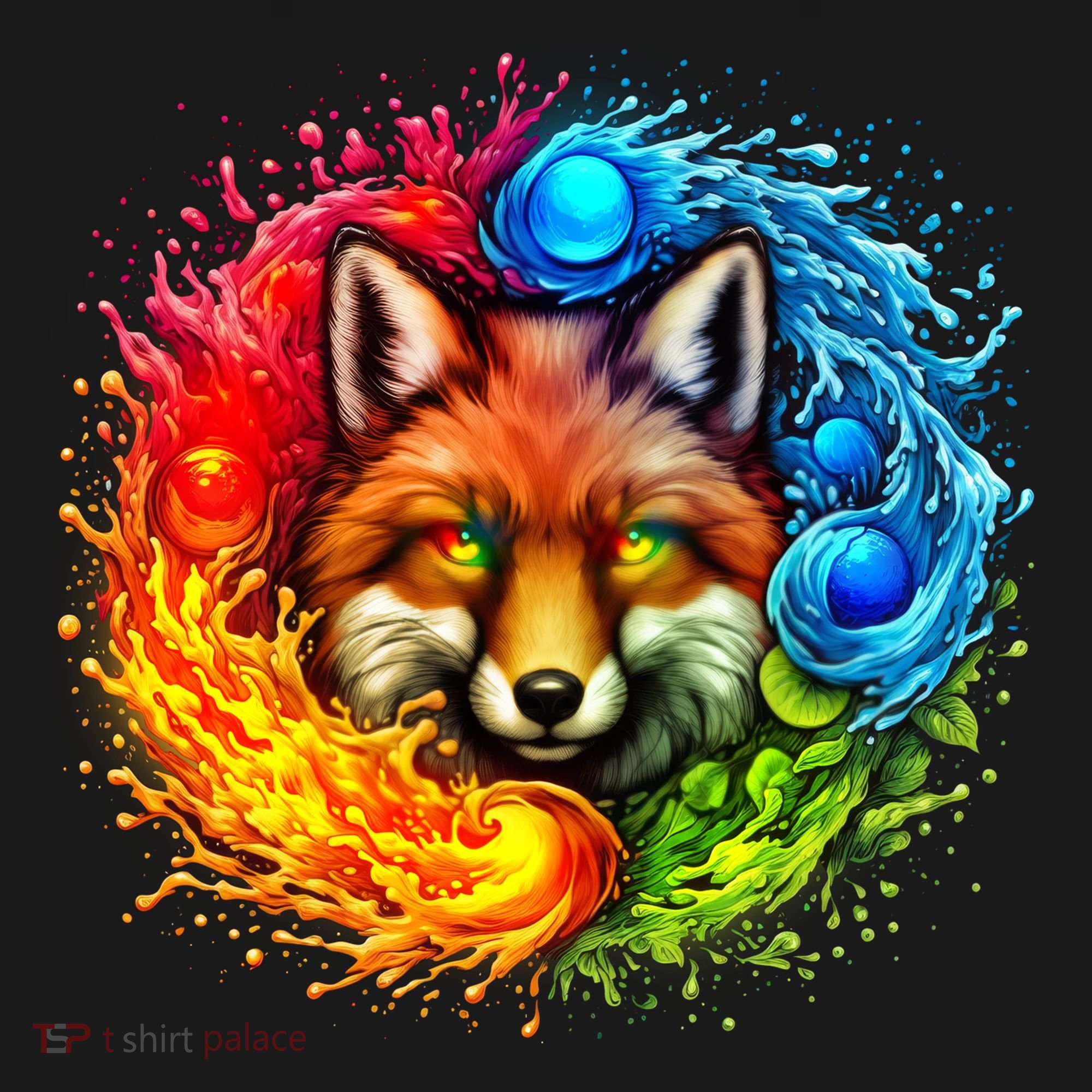 Elemental Seasons Fox Ornament