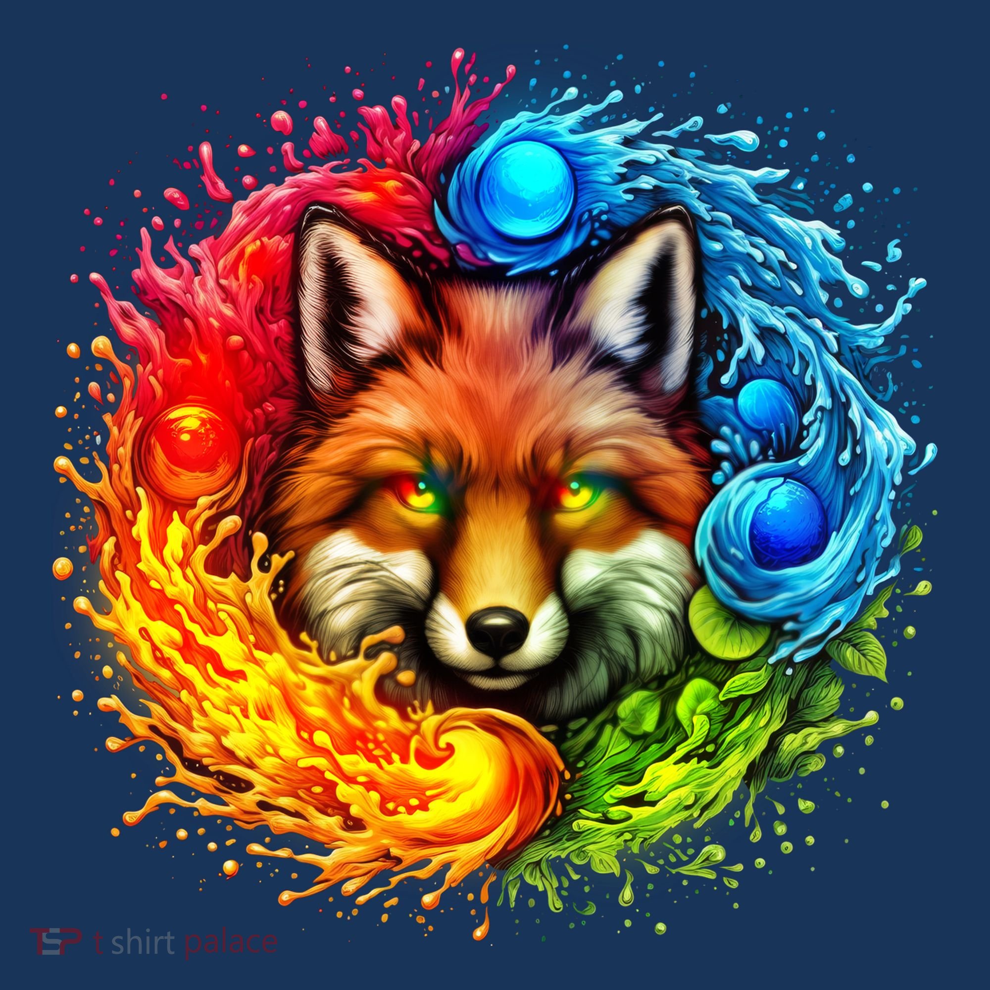 Elemental Seasons Fox Button