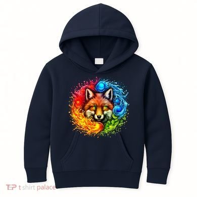 Elemental Seasons Fox Kids Hoodie