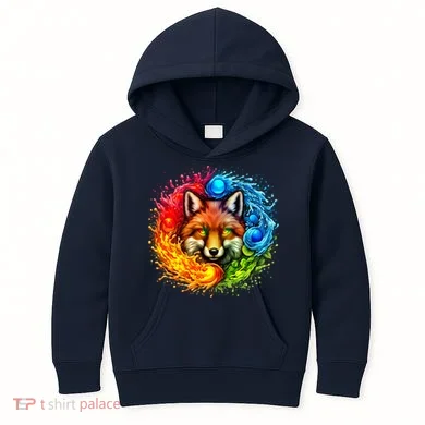 Elemental Seasons Fox Kids Hoodie