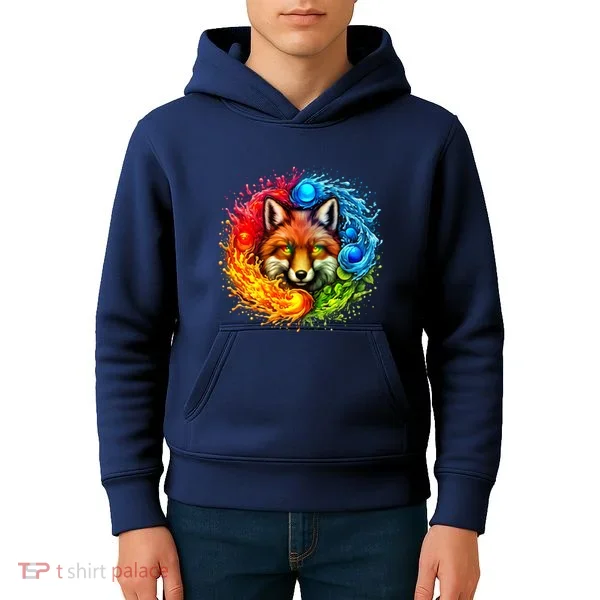 Elemental Seasons Fox Kids Hoodie