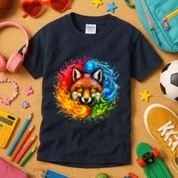 Elemental Seasons Fox Kids T-Shirt thumb 3
