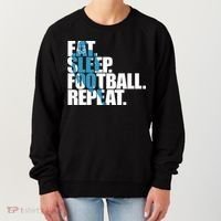 Eat Sleep Football Repeat Sports Gift Women's Sweatshirt thumb 0