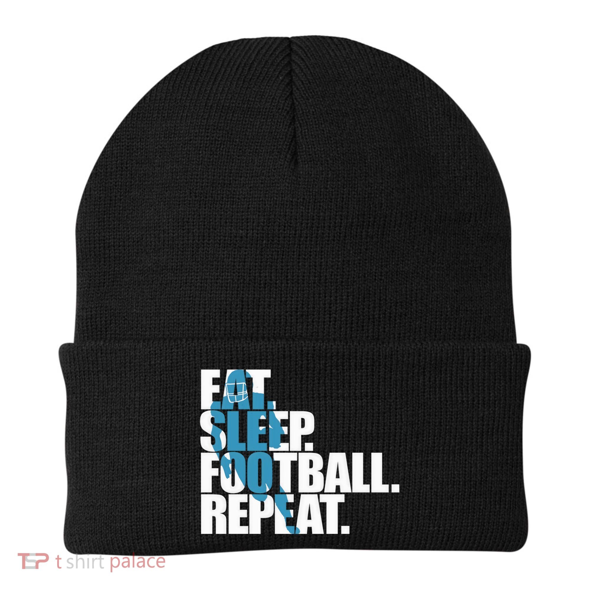 Eat Sleep Football Repeat Sports Gift Beanie