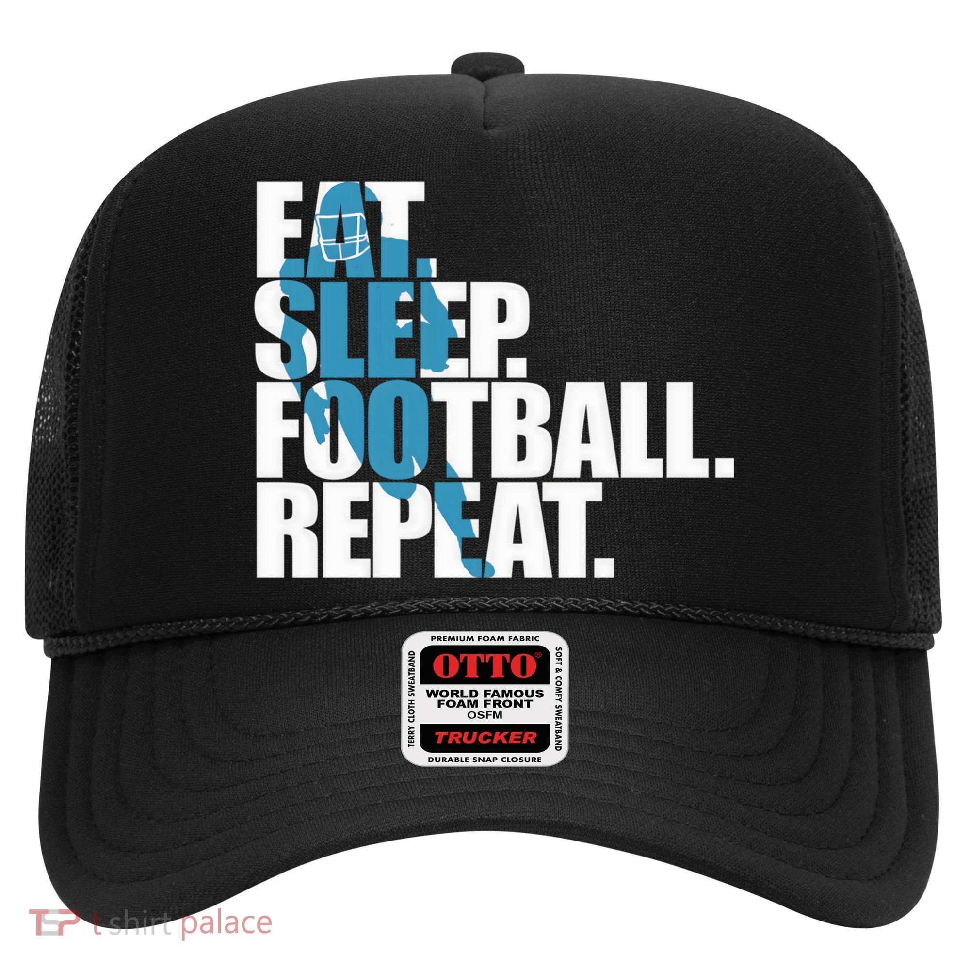 Eat Sleep Football Repeat Sports Gift Hat