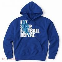 Eat Sleep Football Repeat Sports Gift Hoodie thumb 0