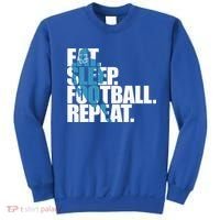 Eat Sleep Football Repeat Sports Gift Sweatshirt thumb 0