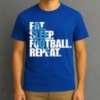 Eat Sleep Football Repeat Sports Gift T-Shirt thumb 3