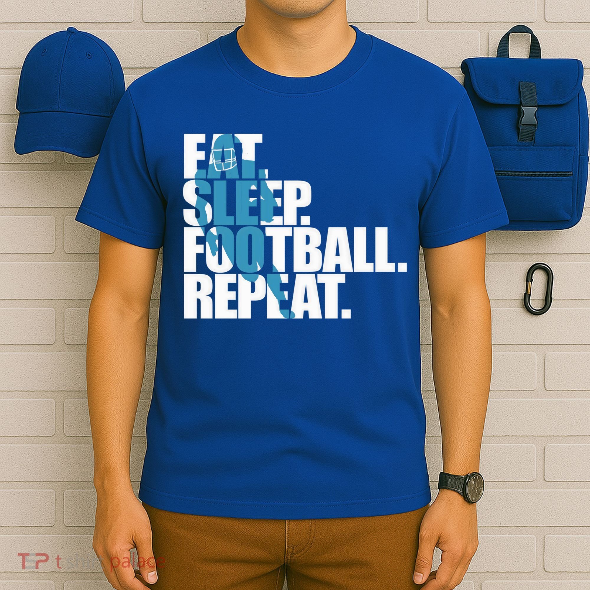 Eat Sleep Football Repeat Sports Gift T-Shirt