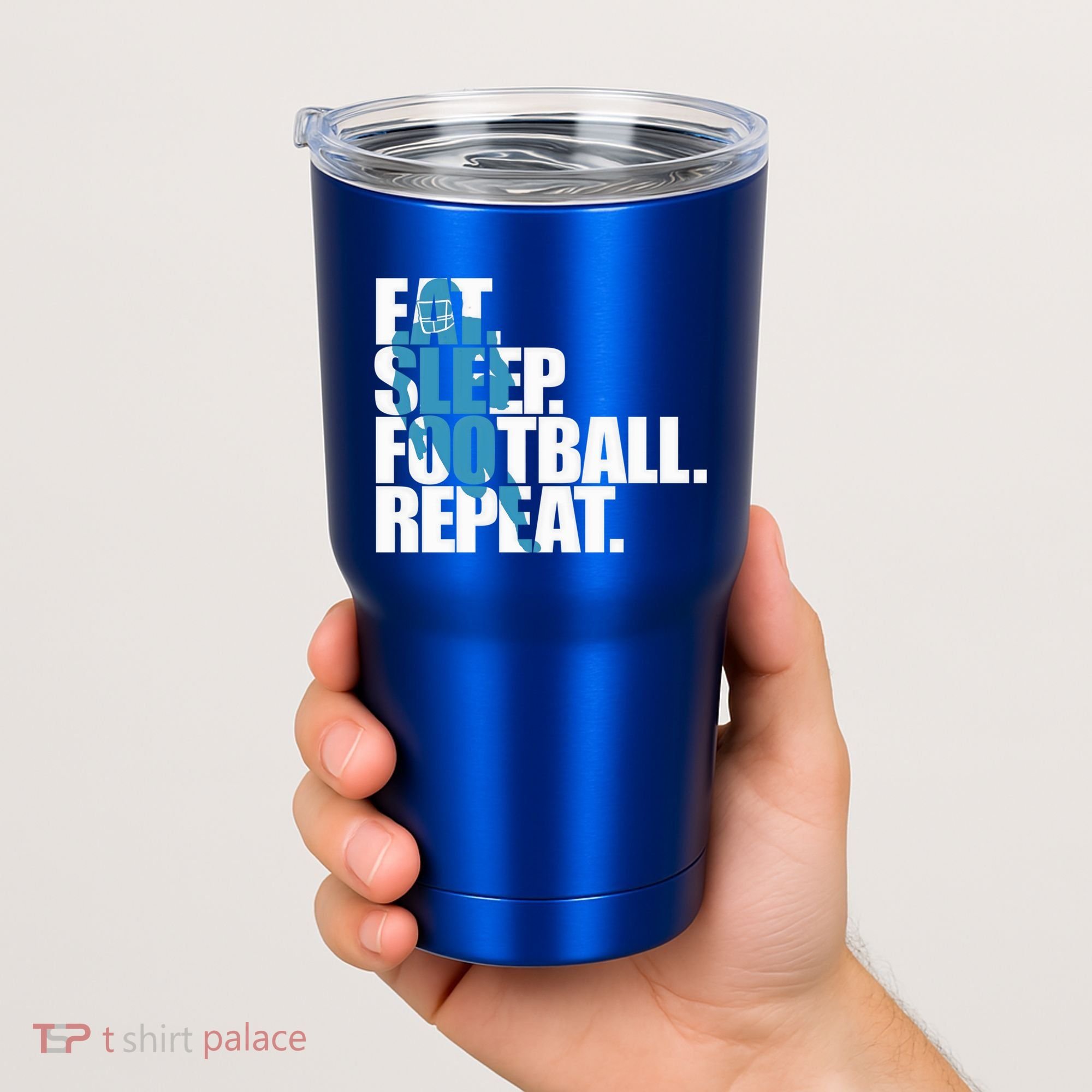 Eat Sleep Football Repeat Sports Gift Tumbler