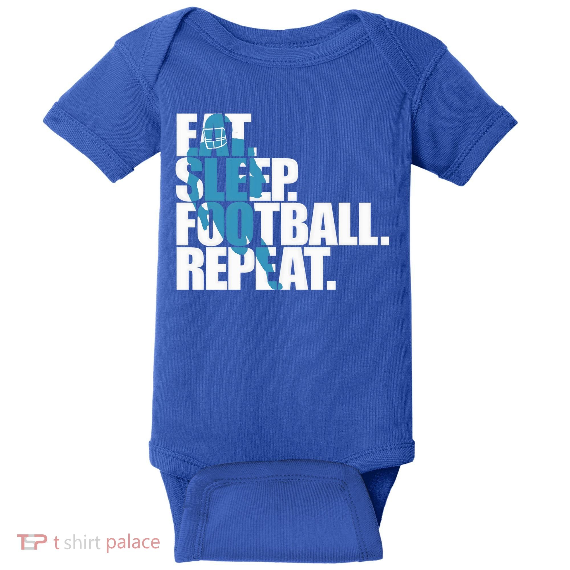 Eat Sleep Football Repeat Sports Gift Baby Bodysuit
