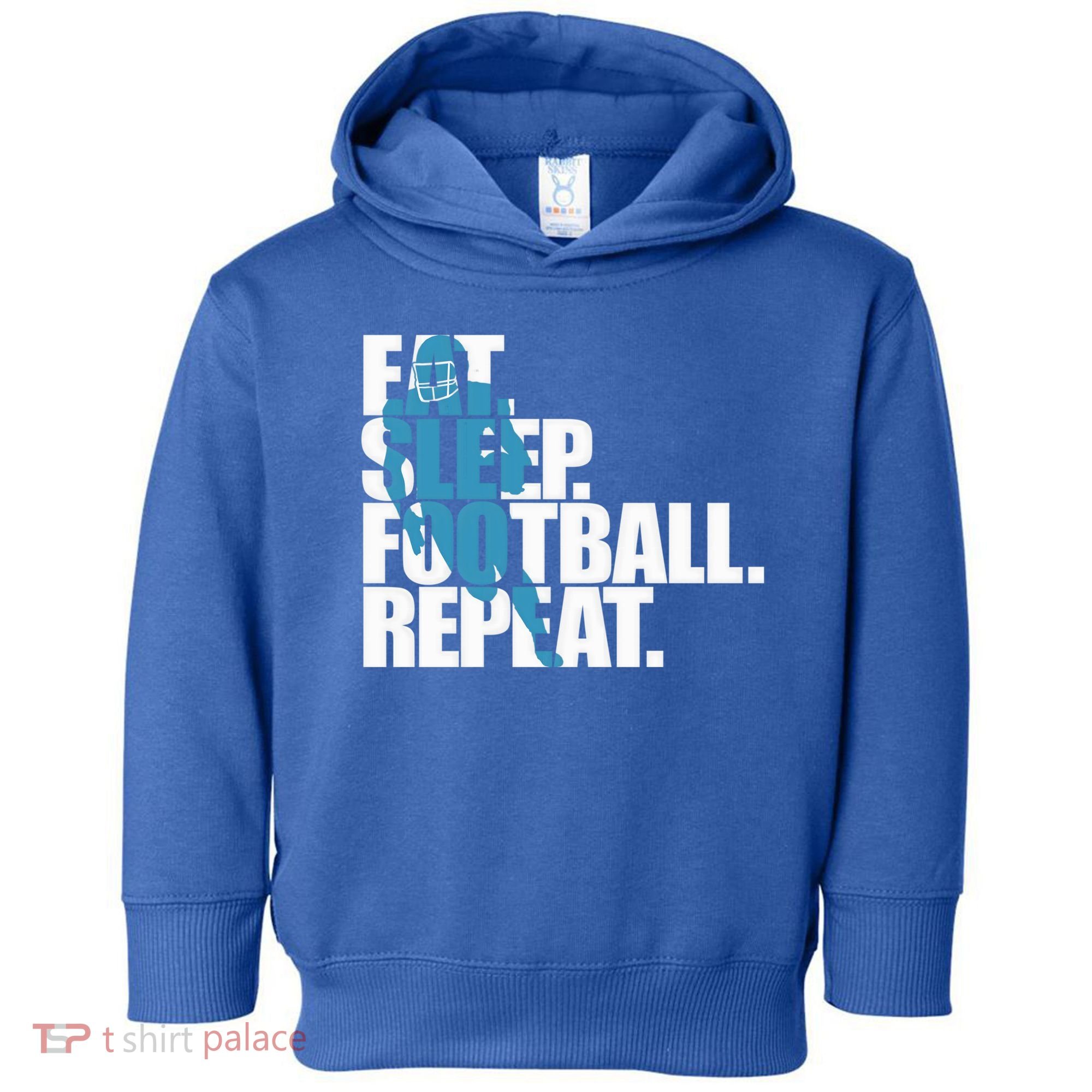 Eat Sleep Football Repeat Sports Gift Toddler Hoodie